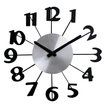 Часы настенные Большие цифры серия Интерьер чёрные d31см 