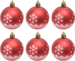 Набор шаров 6шт 6см, винный, SYQC1-0125242