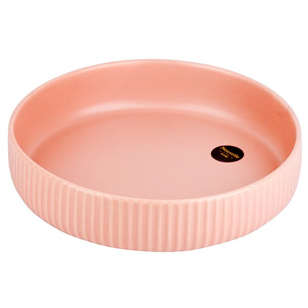 Тарелка Nouvelle Home Scandi Primerose 21х4,5см 960мл розовый, фарфор