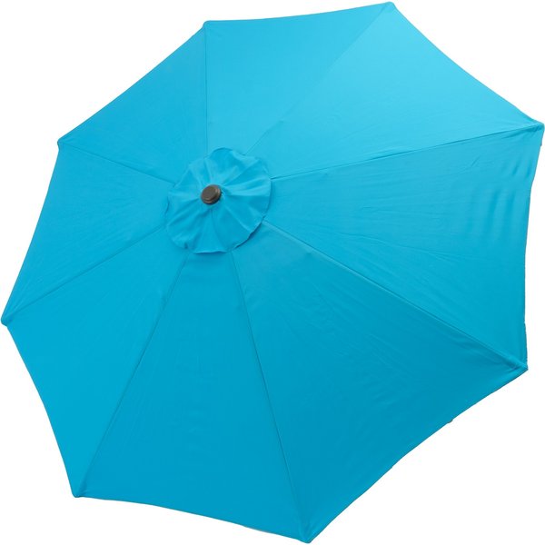 Зонт садовый d2,7м, стойка d38мм, 8 ребер, алюминий/полиэстер 160г, голубой, UM00011-B