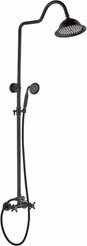 Система душевая DIVA CK-B121 черная со смесителем
