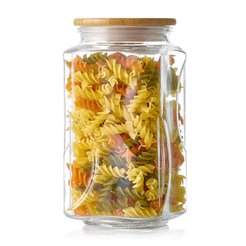 Емкость д/сыпучих продуктов Esprado Bambu 1,05л стекло, крышка бамбук