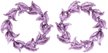 Украшение венок 12см фиолетовый SYLKGJC-4821189 Украшение венок 12см фиолетовый SYLKGJC-4821189