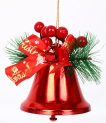 Украшение фигурное Колокольчик 8см, красный, SYTLD-5225024