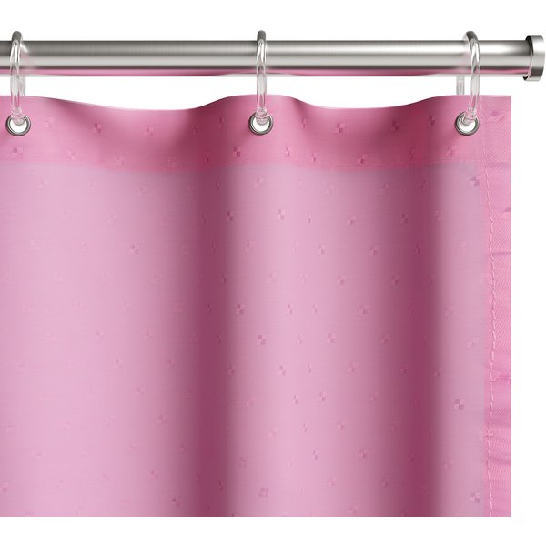 Штора для ванной Fora 180х180см Розовый, полиэстер