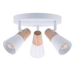 Светильник поворотный HIPER H079-3 3xE14 WHITE/LIGHT WOOD