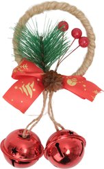 Украшение фигурное Два бубенца 4см, красный, SYTLD-5225001