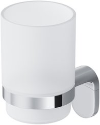 Стакан стеклянный с настенным держателем хром AM.PM X-Joy A8434300