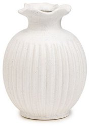 Ваза Bronco керамика белый 18см