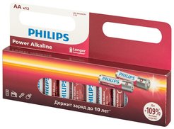 Батарейка алкалиновая Philips Power АА/LR6 12шт
