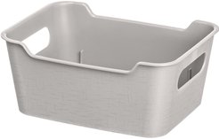 Корзинка д/хранения Homver Mango 1,5л 19х14х8см светло-серый ПП
