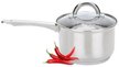 Ковш Attribute Steel Simple 2л 17х11см нерж.сталь, крышка стекло, индукция