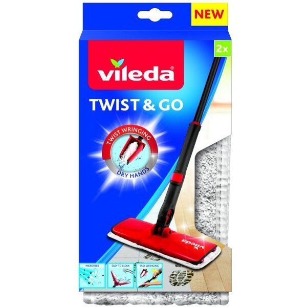 Насадка д/швабры с отжимом Vileda Twist & Go,Easy Twist