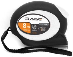 Рулетка 8мХ25мм прорезиненный корпус RAGE 100045