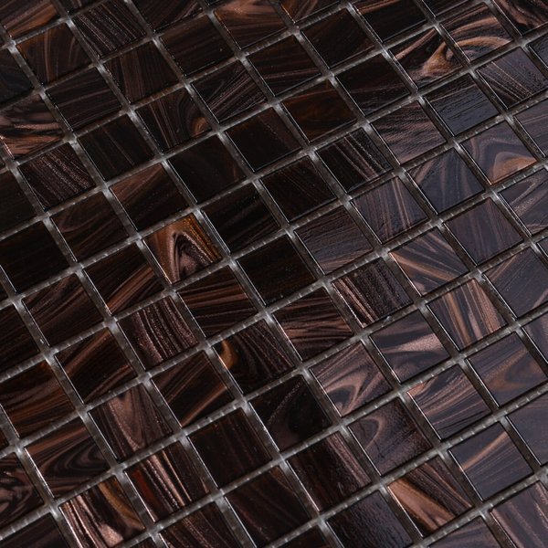 Мозаика Tessare 32,7х32,7х0,4см стекломасса шоколадно-золотой шт(R01)