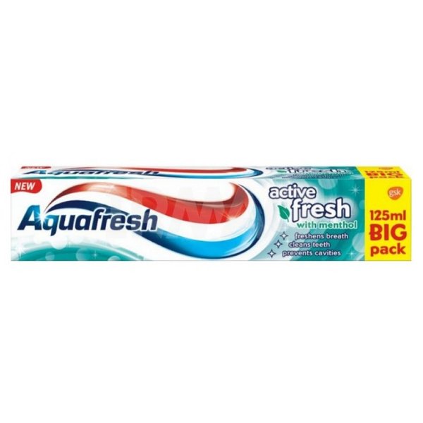 Паста зубная Aquafresh 125мл Заряд Свежести