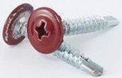 Саморез с прессшайбой со сверлом вишневый RAL 3005 4,2х16 (150шт) №390
