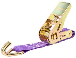 Стяжка груза 1т 4м SKYWAY STAFF S03601036 25мм фиолетовая полиэстер храповый механизм с крюками