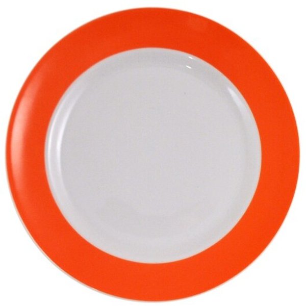 Тарелка мелкая Идиллия Sunrise Orange 17см фарфор