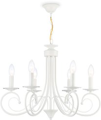 Светильник подвесной TR9611/6 WH белый E14/6 max 40W D560х650мм