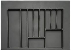 Лоток д/столовых приборов в базу 800мм пластик, серый