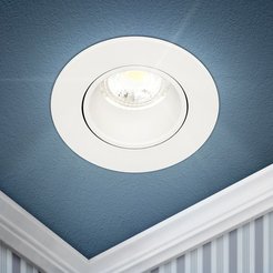 Светильник точечный встраиваемый ЭРА KL90 WH GU5.3 белый