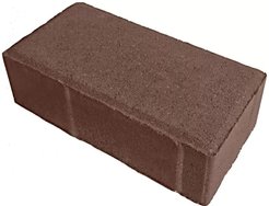 Брусчатка Прямоугольник 200х100х40мм коричневая