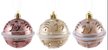 Набор украшений Бубенцы 3шт 6см, терракот+шампанское, SYQC-0123081 Набор украшений Бубенцы 3шт 6см, терракот+шампанское, SYQC-0123081