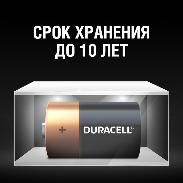 Батарейка алкалиновая Duracell D/LR20 2шт