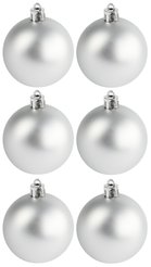 Набор шаров 6шт 6см серебро SYQA-0122265