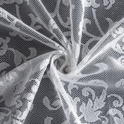 Тюль гипюр цветок Guipure Classic белый 290см