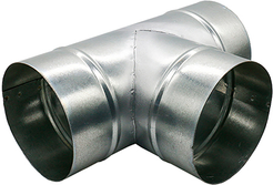 Тройник для круглых воздуховодов,D200,оцинкованная сталь