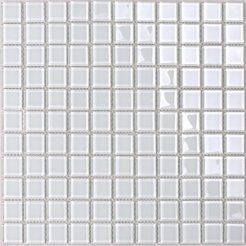 Мозаика Tessare 30,0х30,0х0,4см стекло белый шт(HJM07)
