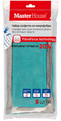 Набор салфеток Master House,8шт.,микрофибра