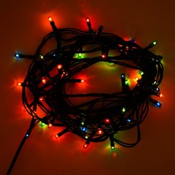 Электрогирлянда Нить внутренняя 5м 50 ламп-рисинки, разноцветный SYCL-202