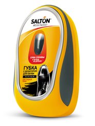 Губка д/обуви Salton 11см д/гладкой кожи с дозатором, черный