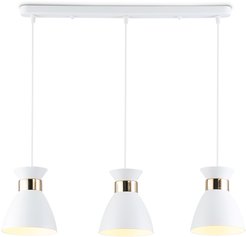Светильник подвесной TR8466/3 WH/FGD белый/золото E27/3 max 60W 550х135х1000