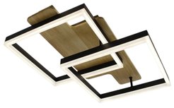 Люстра светодиодная управляемая WOODY LOFT 85W 2S-APP-500x430x135-BLACK/W00D-220-IP20