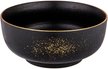 Салатник Bronco Midnight gold 21см черный, фарфор