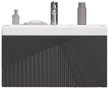 Тумба подвесная Edge 70см под умывальник, графит