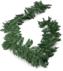 Гирлянда-хвоя искусственная 270х30см заснеженная, ПВХ, SYTT-0924007