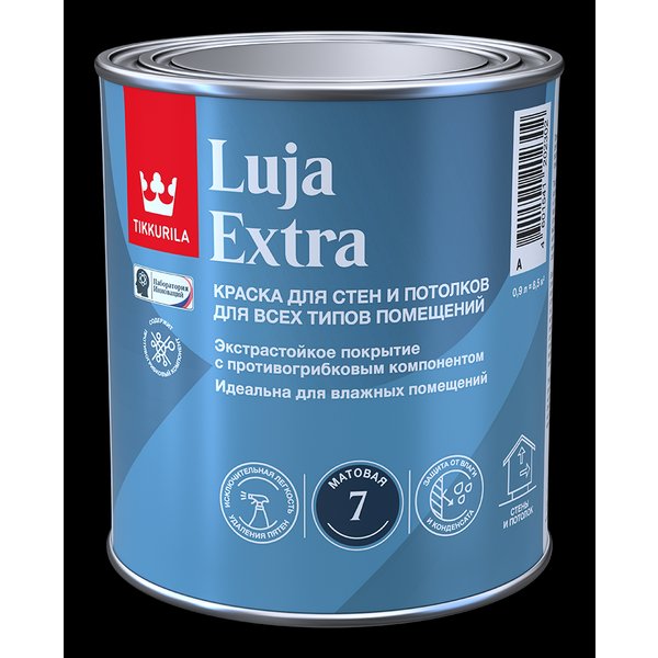 Краска для стен и потолков Tikkurila LUJA EXTRA A матова белая (0,9л)