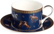 Пара чайная Lefard Horse club 300мл фарфор синий