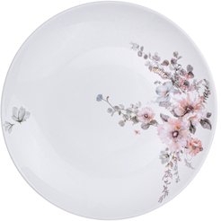 Тарелка десертная Agness Flower Symphony 21,5см стеклокерамика