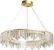Люстра Арман 50W LED, металл, акрил, золото