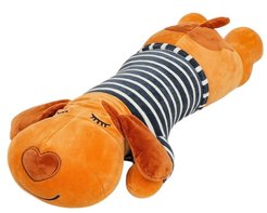 Игрушка-подушка Собака полосатик 60см