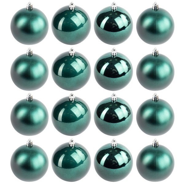 Набор шаров 16шт 8см темно-зелёный SYQA-0122106