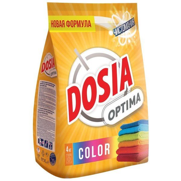Порошок д/всех типов стирки Dosia Optima 4кг Color