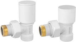 Комплект радиаторный 1/2" угловой,цвет белый