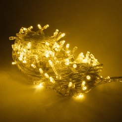 Электрогирлянда внутренняя Нить 20м 200LED IP20, 220V, теплый белый, контролер 8 режимов, SYD-1624007A